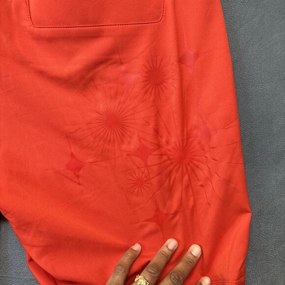 Adidas Men’s Performance Golf Pant Burnt Orange Flat Lightweight Size 34 X 30 - Picture 16 of 16